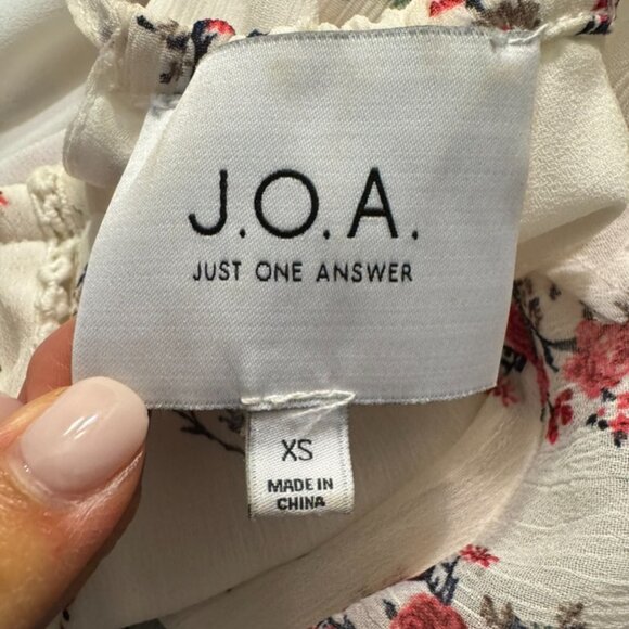 Just One Answer Ruffle Tiered Sheer Floral Midi Dress White Size XS - Picture 6 of 8